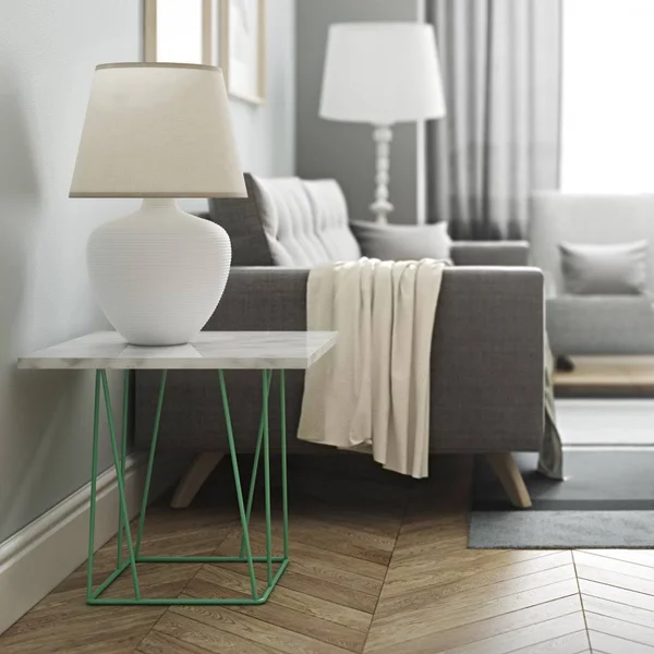Tema Home Helix Marble Side Table, Black
