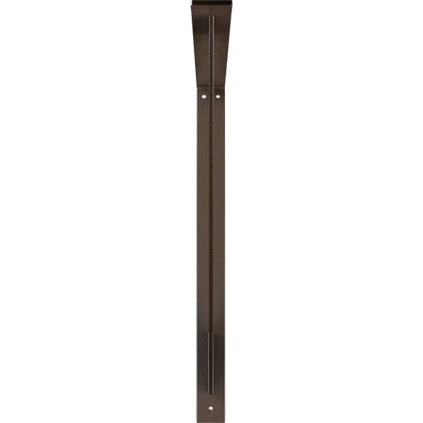 Ekena Millwork 2 in. x 24 in. x 24 in. Steel Hammered Brown Traditional Bracket