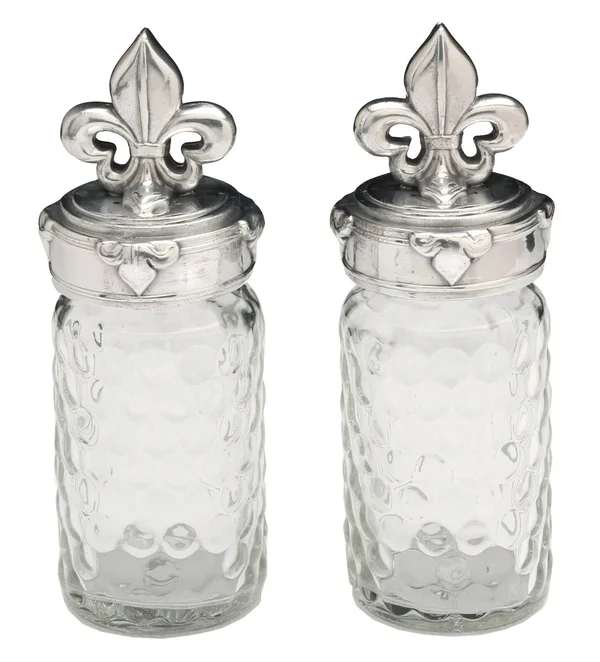 Arthur Court Fleur De Lis Salt and Pepper Set - 5.5 x 3.5"