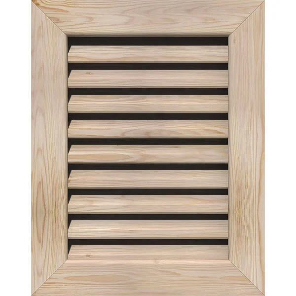 Ekena Millwork GVWVE32X1401SFUPI 32x22W x 14x22H Vertical Gable Vent (37x22W x 19x22H Frame Size): Unfinished, Functional, Smoot