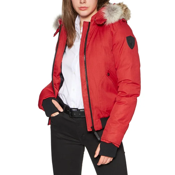 Nobis Harlow Bomber Jacket - Women's-Red-Large
