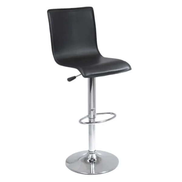 Ergode Spectrum High Back L Shape Air Lift Stool - Single, RtA, Black