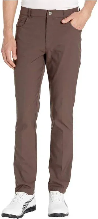 Puma Jackpot 5 Pocket Golf Pants - Chocolate Brown - 33