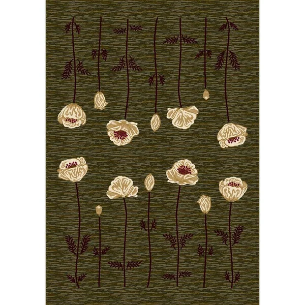 Milliken Innovations Poppy 11500 Olive 7&8x22 x 10&9x22 Rectangular Area Rug