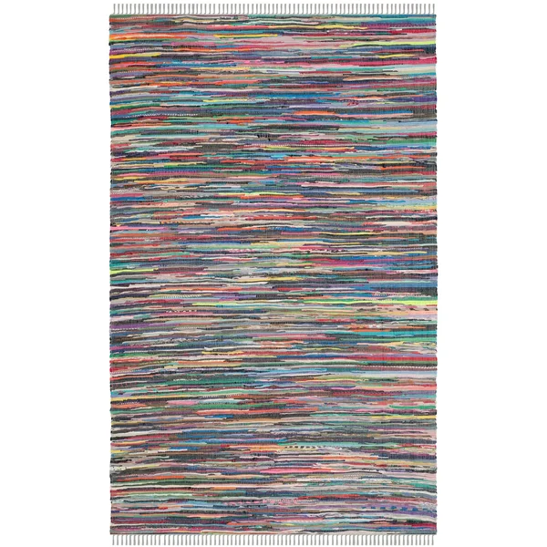 Safavieh Handmade Rag Rug Vistiana Cotton Rug - 9& x 9& Round - Grey
