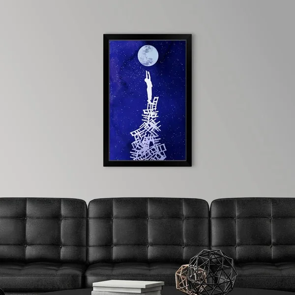 Out of Reach - Black Framed Wall Art, 20x30, Great Big Canvas
