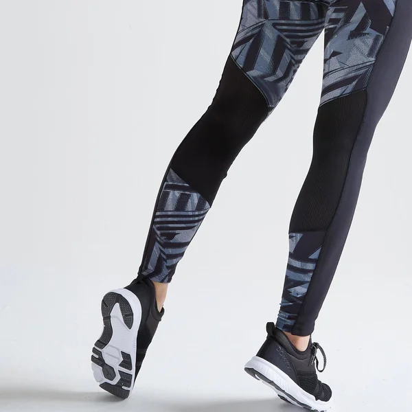 Domyos Women's 120 - Fitness Cardio Training Leggings in Brushed Steel, Size W26 L30
