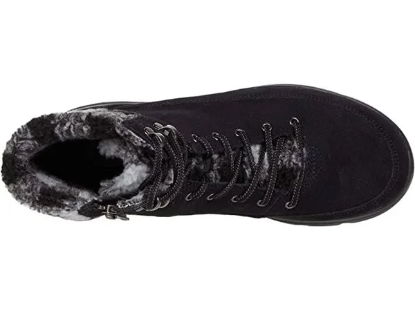 Skechers Women's on The Go Glacial Ultra - Timber Boots, Black/Gray, 7.5