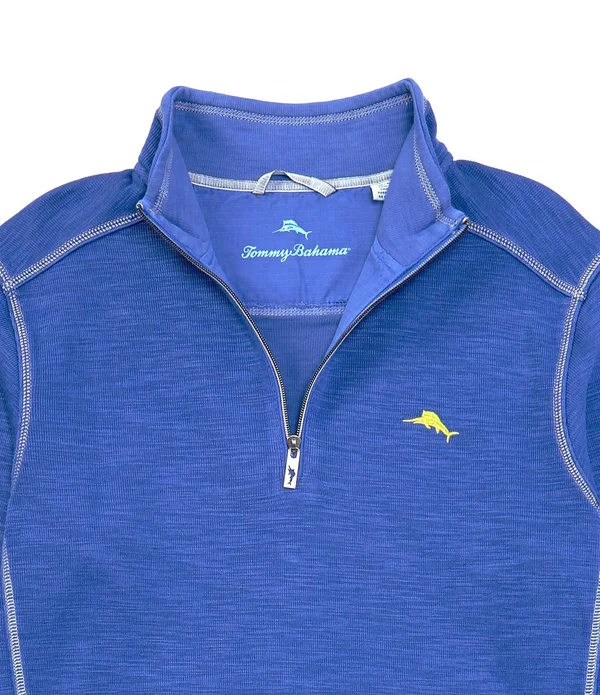 Tommy Bahama Tobago Bay Half Zip Pullover Ocean Deep