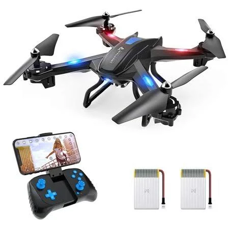 SNAPTAIN S5C WiFi FPV Drone with 720p HD Camera, Voice Control, Gesture Control RC Quadcopter for Beginners with Altitude Hold, 34 x 34 x 9.5 CM