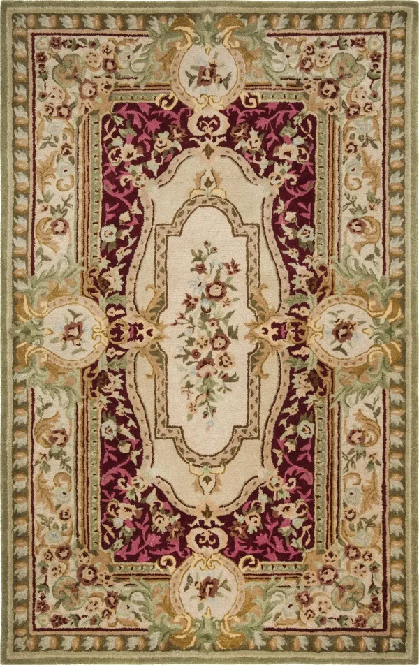 Safavieh Savonnerie SAV114Q 2&6x22 x 8&0x22 Runner Red - Ivory Area Rug