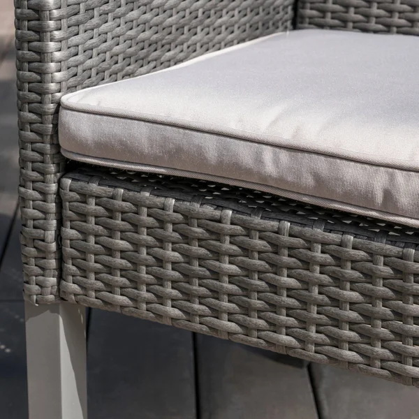 Christopher Knight Home Antibes Outdoor Wicker Dining Chairs with Cushions by, Brown