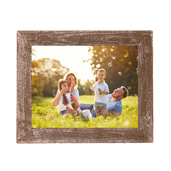 24x22 x 30x22 Rustic Farmhouse Brown Wood Frame (386549)