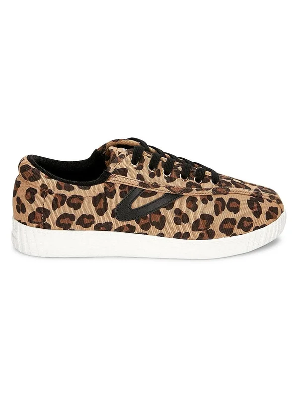 Tretorn Women's Nylite Plus Leopard Sneakers - Leopard - Size 5.5