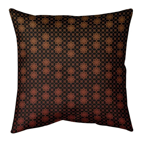Multicolor Ombre Lattice Throw Pillow - 20 x 20 - Orange & Purple - Polyester
