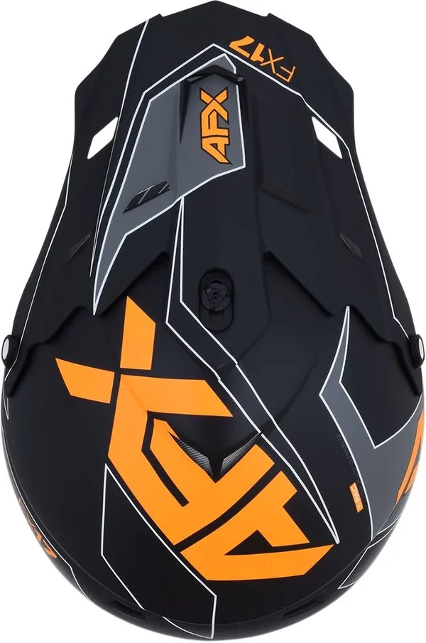 AFX FX-17 Graphics Helmet (Small - Black/Orange)