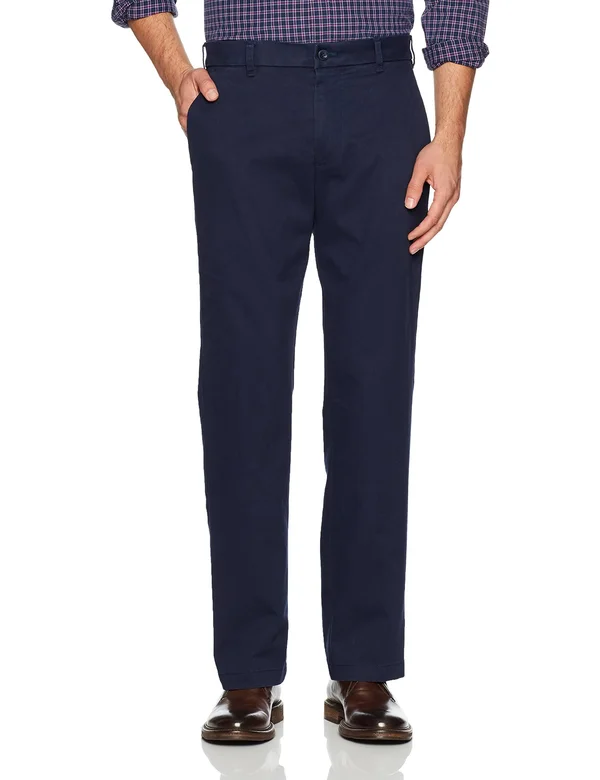 Men's Izod Classic-Fit Performance Flat-Front Pants, Size: 32x32, Blue