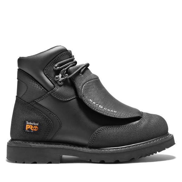 Timberland Pro Men's 6 in. External Met Guard Steel Toe Work Boot, Black