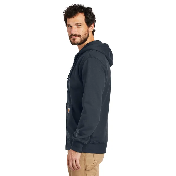 Carhartt Men's Rain Defender Paxton Heavyweight Zip-Front Hooded Sweatshirt - New Navy-Large
