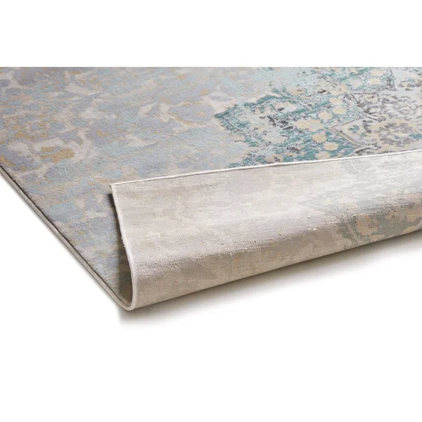 Well Woven Modern Vintage Medallion Blue Runner Rug - 2&7x22 x 9&10