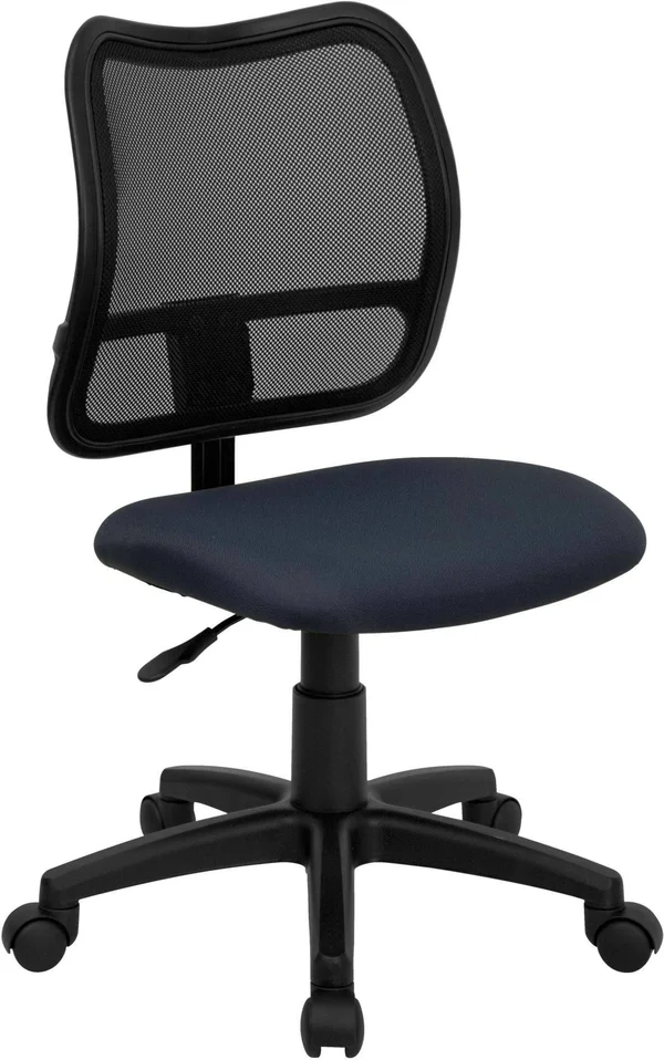 Flash Furniture Mid-Back Navy Blue Mesh Swivel Task Chair