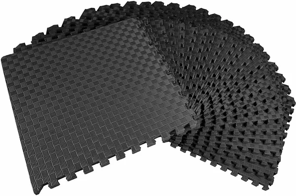 Balancefrom 1x22 Extra Thick Puzzle Exercise Mat with Eva Foam Interlocking Tiles for MMA - Exercise, Gymnastics and Home Gym Pro