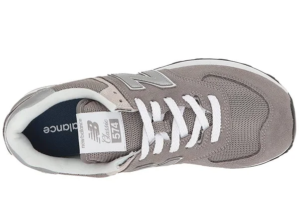 New Balance Women's 574 Lifestyle Shoes - Grey/White (Size 11.5)