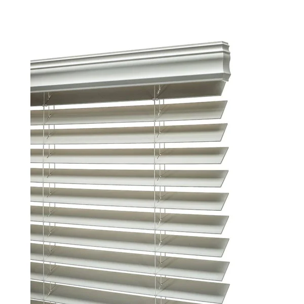 Porch & den Jex Smooth Snow White Fauxwood Cordless 2-Inch Blinds - 63X72