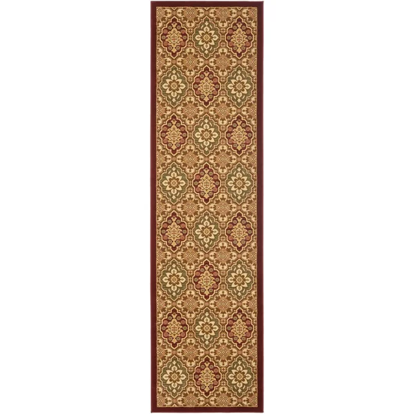 Safavieh Treasures Tre217-4012 8&9x22 x 12&0x22 Red - Ivory Area Rug