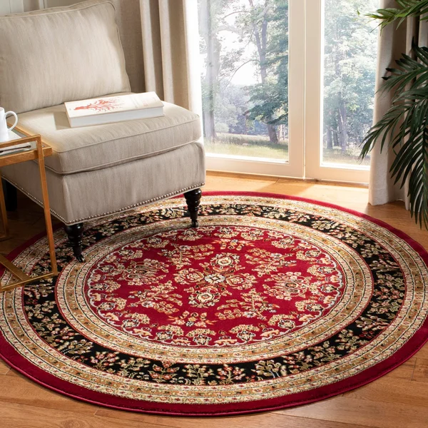 Safavieh Lyndhurst LNH331B 3&3x22 x 5&3x22 Red - Black Area Rug