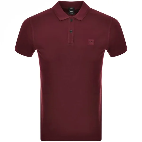 Boss Prime Polo T Shirt Burgundy