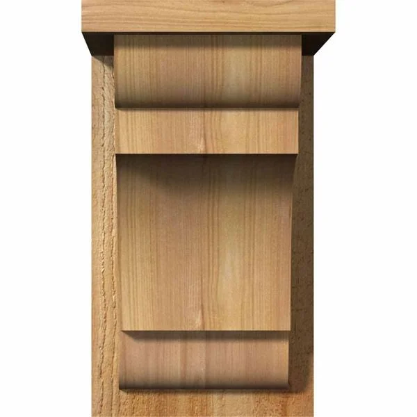 Ekena Millwork COR08X10X14NEB01RWR 8x22W x 10x22D x 14x22H New Brighton Rough Sawn Corbel w/Backplate, Western Red Cedar