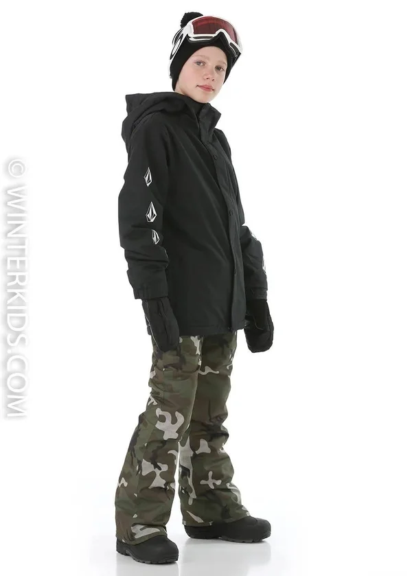 Volcom Ripley Insulated Jacket - Boys& Black - L