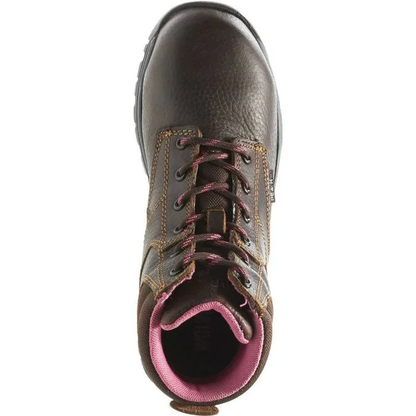 Wolverine Piper Waterproof Composite-Toe 6 inch Work Boot, Women's, Size: 5, Brown