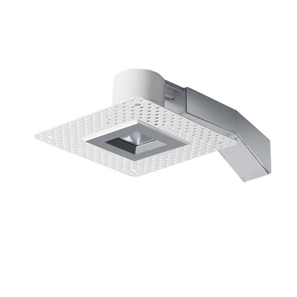 RAB RDLED2S8-WY-TLS - REMODELER 2x22 Square 8W 3000K Dimmable Triac WALLWASH Trimless Silver Ring