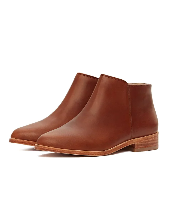 Nisolo Lana Ankle Boot Brandy - Size 9.5