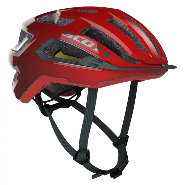 Scott Arx Plus Helmet Red, Mens/Women Cycling Helmet, Size - Color Fiery Red - Storm Grey