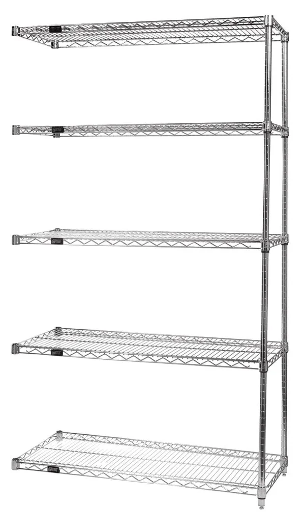 Quantum Wire Shelving Starter Kit 24x22D x 60x22W x 74x22H - WR74-2460C-5