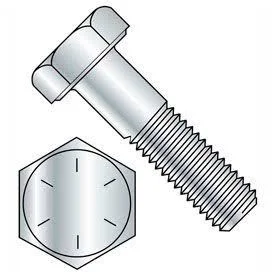 GoVets - Qty 2, Brighton-Best 5/16-24 x 2-1/2x22 Hex Head Cap Screw - Steel - Plain - UNF - Grade 8 - USA - 100 Pack - BBI 4521