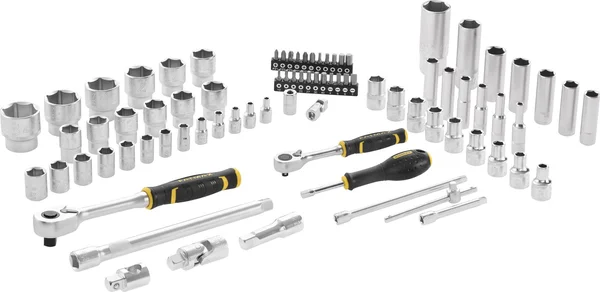 Stanley Steckschluessel Set ½ + ¼ - 81-teilig