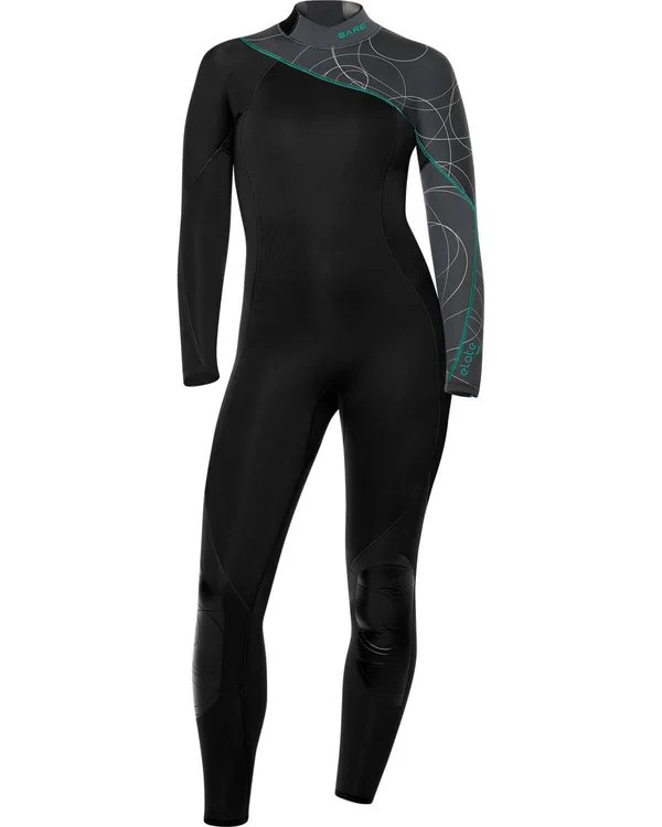 Bare 5mm Elate Full Wetsuit - Womens (Grey) 06+