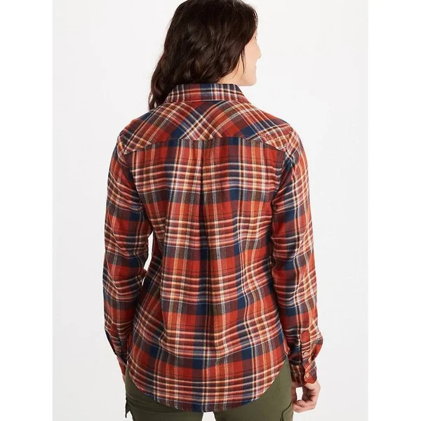 Marmot Women's Bridget Midweight LS Flannel Shirt - Large - Black