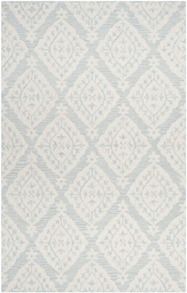 Safavieh Micro-Loop Light Blue 2 ft. 3 in. x 7 ft. Runner Rug