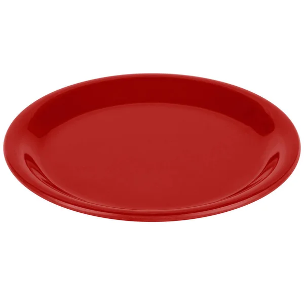 Carlisle 3300805 Sierrus 6 1/2x22 Red Narrow Rim Melamine Pie Plate - 48/Case