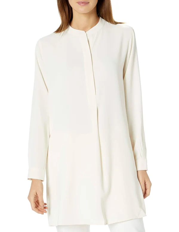 Anne Klein Henley Tunic - White