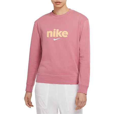 Nike Womens Crew Neck Long Sleeve T-Shirt, Medium, Purple