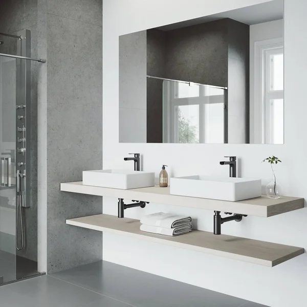 Vigo Amada Matte Black Vessel Bathroom Faucet