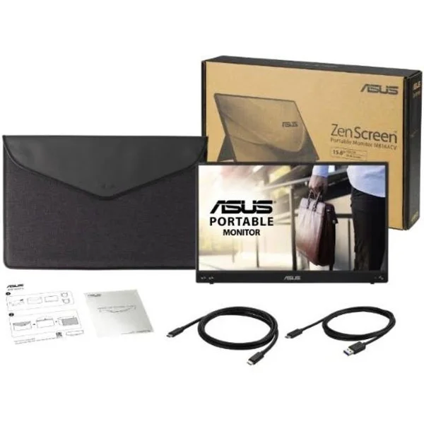 Asus ZenScreen MB16ACV 15.6x22 LED LCD Monitor - 16:9 - Silver