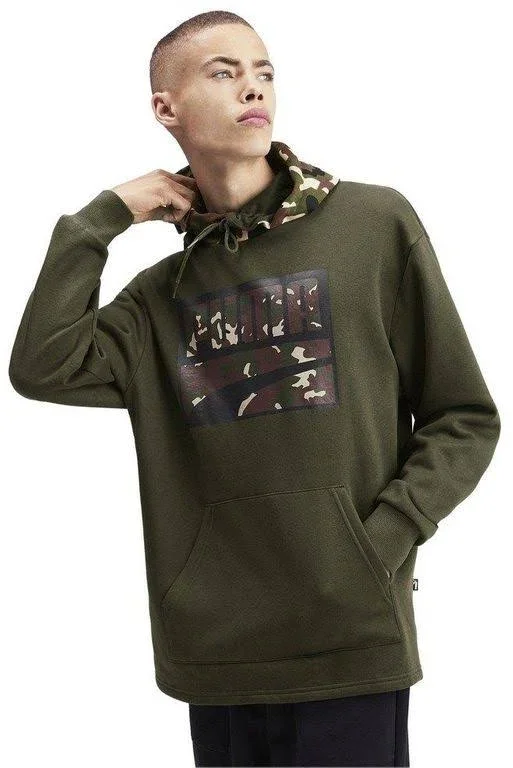 Puma Rebel Camo - Green - Hoodies
