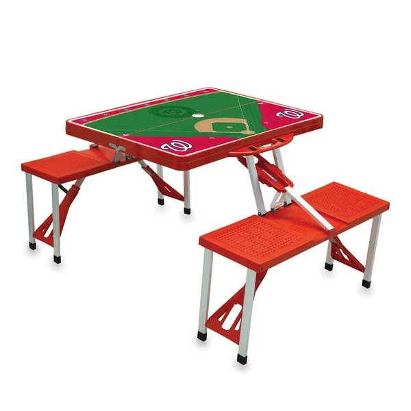 Washington Nationals Picnic Table - Red